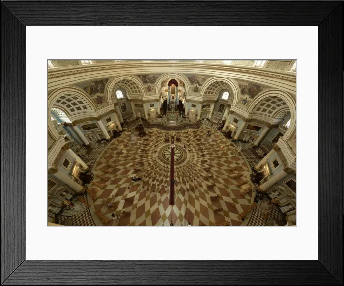 Framed Print : Interior of Rotunda Church in Mosta, Malta, Mediterranean, Europe Framed Print : Interior of Rotunda Church in Mosta, Malta, Mediterranean, Europe