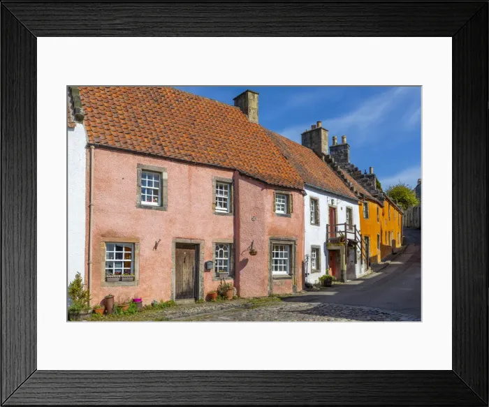 Framed Print : Colourful houses, Culross, Fife, Scotland, United Kingdom, Europe Framed Print : Colourful houses, Culross, Fife, Scotland, United Kingdom, Europe