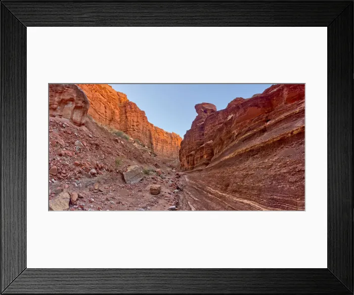Framed Print : Upper Cathedral Wash in Glen Canyon Recreation Area with path leading to the Vermilion Framed Print : Upper Cathedral Wash in Glen Canyon Recreation Area with path leading to the Vermilion