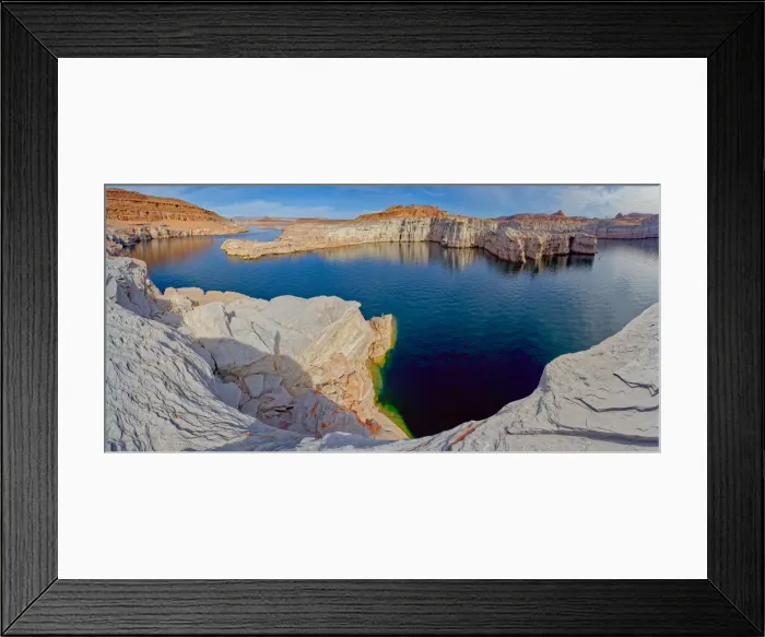 Framed Print : Lake Powell viewed from an overlook in the Wahweap Recreation Area near Page, Arizona Framed Print : Lake Powell viewed from an overlook in the Wahweap Recreation Area near Page, Arizona