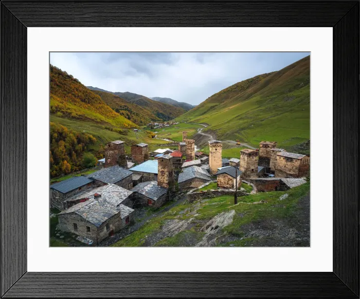 Framed Print : A cloudy day in Ushguli, Mestia, Samegrelo-Upper Svaneti, Georgia (Sakartvelo) Framed Print : A cloudy day in Ushguli, Mestia, Samegrelo-Upper Svaneti, Georgia (Sakartvelo)