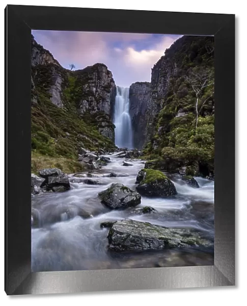 Allt Chranaidh (Wailing Widow Waterfall), near Kylesku, Sutherland, Scottish Highlands