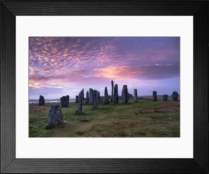 Framed Print : The Callanish Standing Stones at sunrise, Callanish, Isle of Lewis, Outer Hebrides