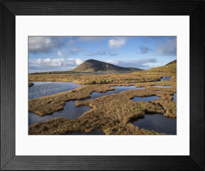 Framed Print : Northton Saltings backed by Ceapabhal, near Scarista, Isle of Harris, Outer Hebrides Framed Print : Northton Saltings backed by Ceapabhal, near Scarista, Isle of Harris, Outer Hebrides
