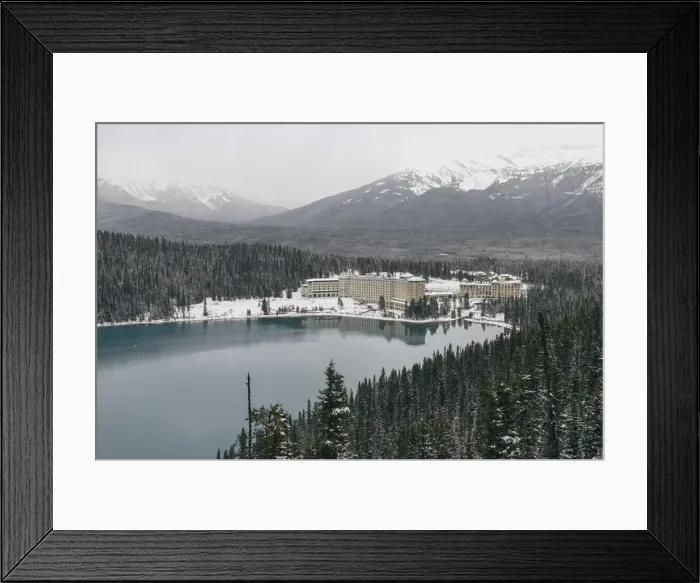 Framed Print : Lake Louise and the Fairmont Chateau Hotel in winter, Banff National Park, UNESCO World Heritage Site, Alberta, Canadian Rockies, Canada, North America Framed Print : Lake Louise and the Fairmont Chateau Hotel in winter, Banff National Park, UNESCO World Heritage Site, Alberta, Canadian Rockies, Canada, North America