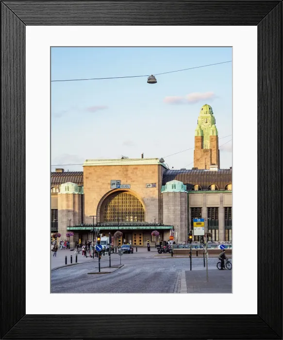Framed Print : Railway (Train) Station, Helsinki, Uusimaa County, Finland, Europe Framed Print : Railway (Train) Station, Helsinki, Uusimaa County, Finland, Europe