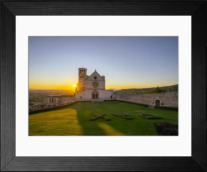 Framed Print : St. Francis Cathedral at sunset, UNESCO World Heritage Site, Assisi, Umbria, Italy, Europe Framed Print : St. Francis Cathedral at sunset, UNESCO World Heritage Site, Assisi, Umbria, Italy, Europe