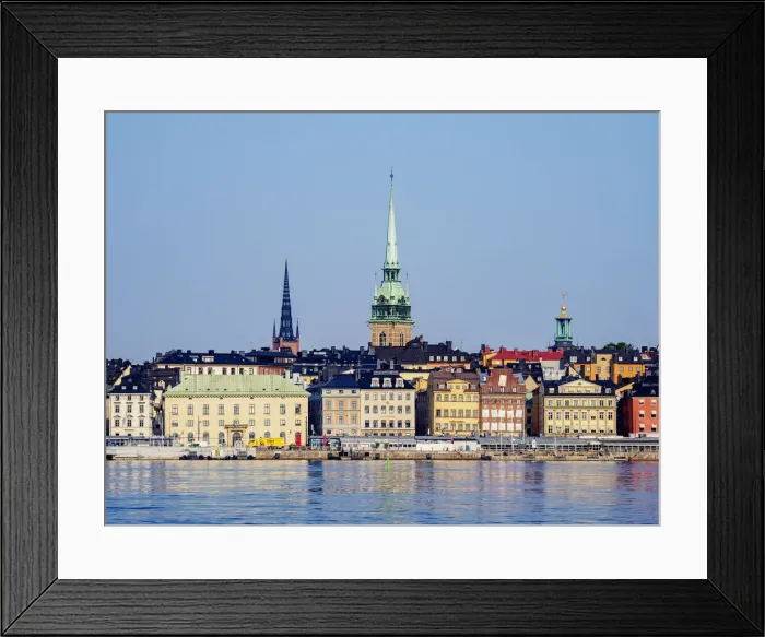 Framed Print : Gamla Stan reflecting in the water, Stockholm, Stockholm County, Sweden, Scandinavia, Europe Framed Print : Gamla Stan reflecting in the water, Stockholm, Stockholm County, Sweden, Scandinavia, Europe