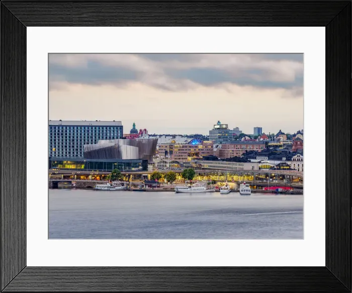 Framed Print : View towards the Waterfront Congress Centre at dawn, Stockholm, Stockholm County, Sweden, Scandinavia, Europe Framed Print : View towards the Waterfront Congress Centre at dawn, Stockholm, Stockholm County, Sweden, Scandinavia, Europe
