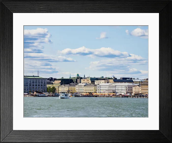 Framed Print : South harbour and City Center skyline, Helsinki, Uusimaa County, Finland, Europe Framed Print : South harbour and City Center skyline, Helsinki, Uusimaa County, Finland, Europe