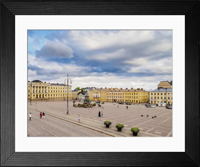 Framed Print : Senate Square, elevated view, Helsinki, Uusimaa County, Finland, Europe