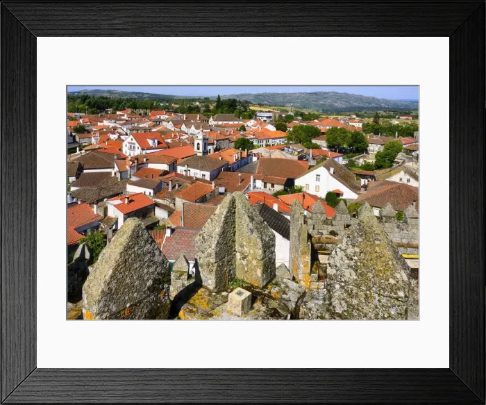 Framed Print : Trancoso old town viewed from the castle ramparts, Trancoso, Serra da Estrela, Centro, Portugal, Europe Framed Print : Trancoso old town viewed from the castle ramparts, Trancoso, Serra da Estrela, Centro, Portugal, Europe