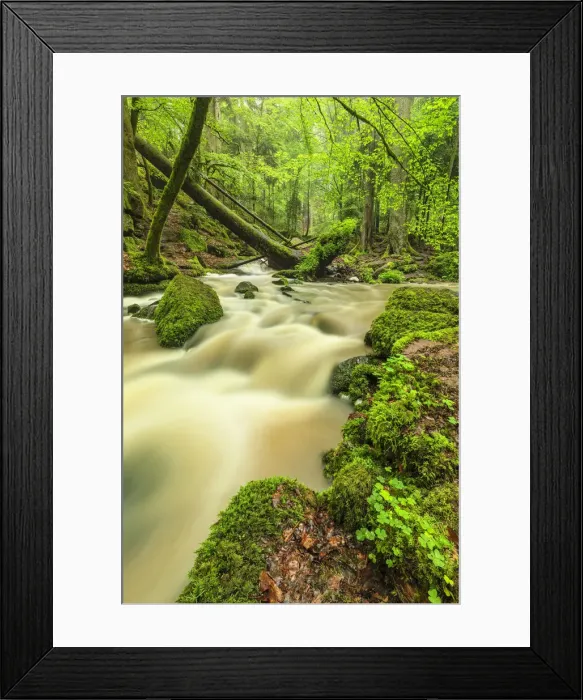 Framed Print : Waterfall at Monbachtal Valley, Black Forest, Baden-Wurttemberg, Germany, Europe Framed Print : Waterfall at Monbachtal Valley, Black Forest, Baden-Wurttemberg, Germany, Europe