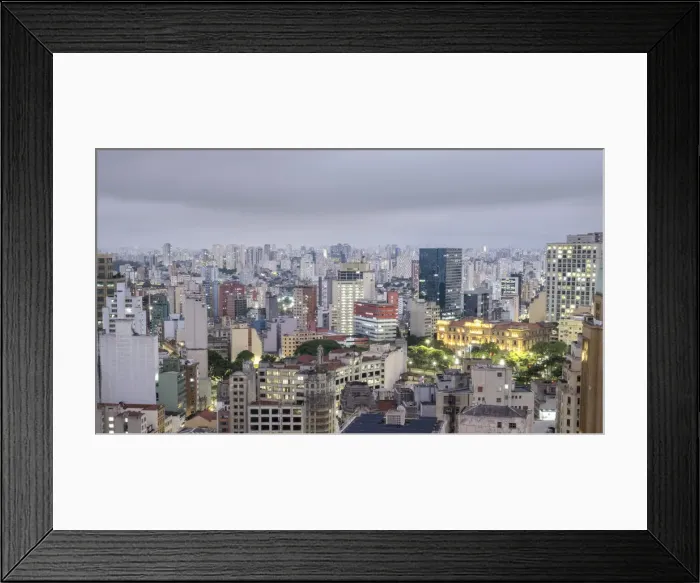 Framed Print : Elevated view downtown, city centre showing the illuminated Tribunal de Justica (Court of Justice) building, Sao Paulo, Brazil, South America Framed Print : Elevated view downtown, city centre showing the illuminated Tribunal de Justica (Court of Justice) building, Sao Paulo, Brazil, South America
