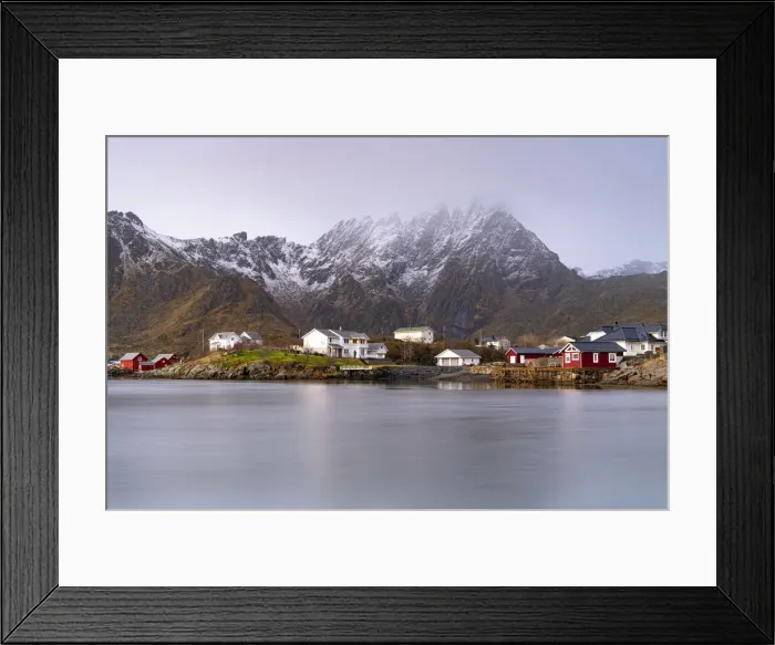 Framed Print : Fishing village of Ballstad, Vestvagoy, Nordland county, Lofoten Islands, Norway, Scandinavia, Europe Framed Print : Fishing village of Ballstad, Vestvagoy, Nordland county, Lofoten Islands, Norway, Scandinavia, Europe