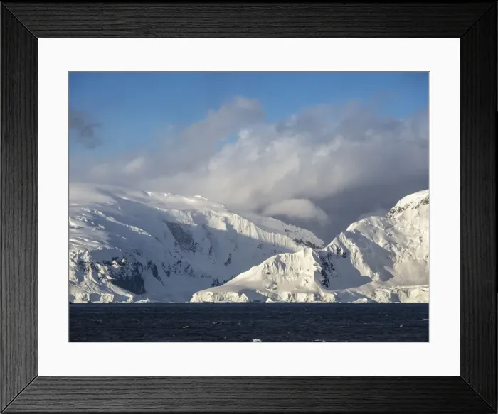 Framed Print : Snow-covered mountains on Danco Island, in front of the Antarctic Peninsula, Antarctica, Polar Regions Framed Print : Snow-covered mountains on Danco Island, in front of the Antarctic Peninsula, Antarctica, Polar Regions
