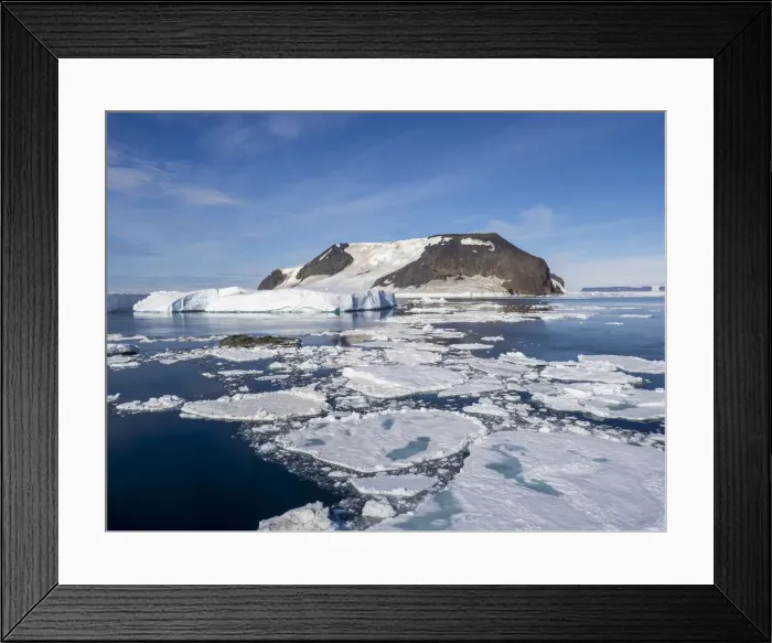Framed Print : Ice chokes the waters surrounding James Ross Island and Lockyer Island, Weddell Sea, Antarctica, Polar Regions Framed Print : Ice chokes the waters surrounding James Ross Island and Lockyer Island, Weddell Sea, Antarctica, Polar Regions