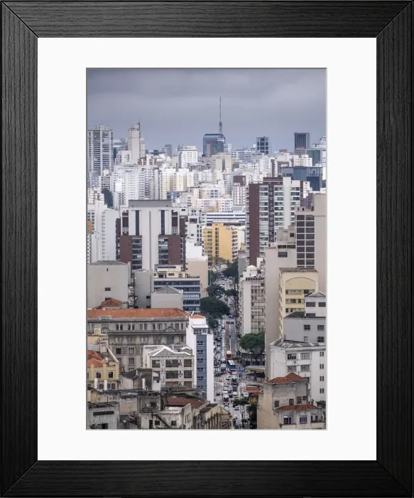 Framed Print : Concrete apartment blocks and commercial office buildings in the downtown financial district, Sao Paulo, Brazil, South America Framed Print : Concrete apartment blocks and commercial office buildings in the downtown financial district, Sao Paulo, Brazil, South America