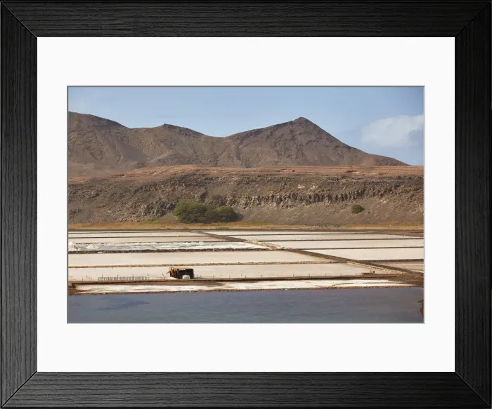 Framed Print : Salinas, salt pans in northeast Sal, Cape Verde Islands, Atlantic, Africa Framed Print : Salinas, salt pans in northeast Sal, Cape Verde Islands, Atlantic, Africa
