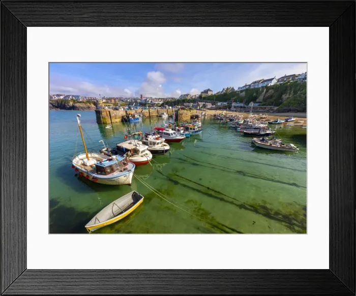 Framed Print : Small fishing boats, Newquay Harbour, Newquay, Cornwall, England, United Kingdom, Europe Framed Print : Small fishing boats, Newquay Harbour, Newquay, Cornwall, England, United Kingdom, Europe
