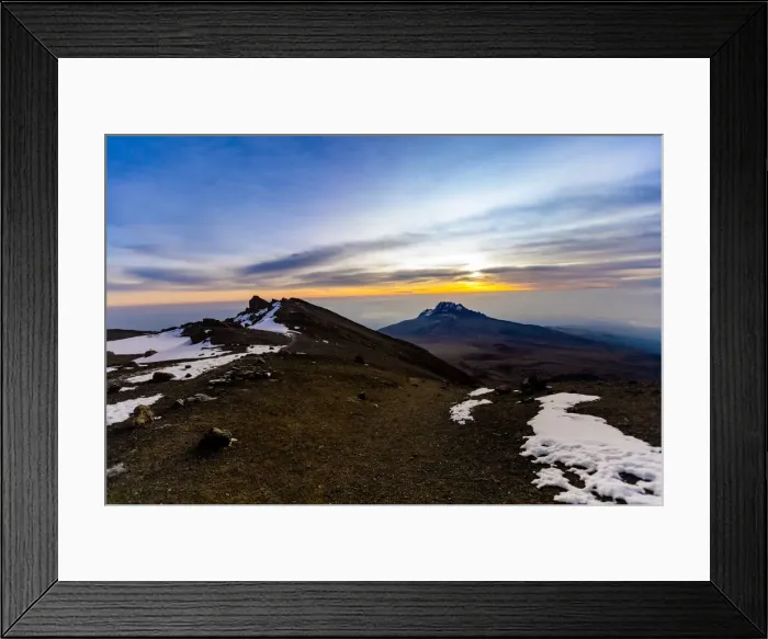 Framed Print : Snow capped mountain passes on Mount Kilimanjaro at sunset, UNESCO World Heritage Site, Tanzania, East Africa, Africa Framed Print : Snow capped mountain passes on Mount Kilimanjaro at sunset, UNESCO World Heritage Site, Tanzania, East Africa, Africa