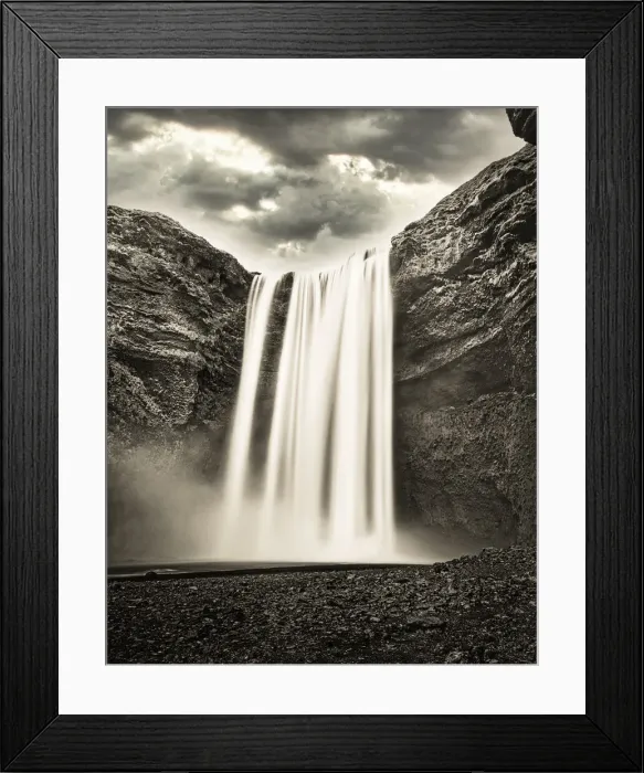 Framed Print : Skogafoss Waterfall, Skogar, Iceland, Polar Regions