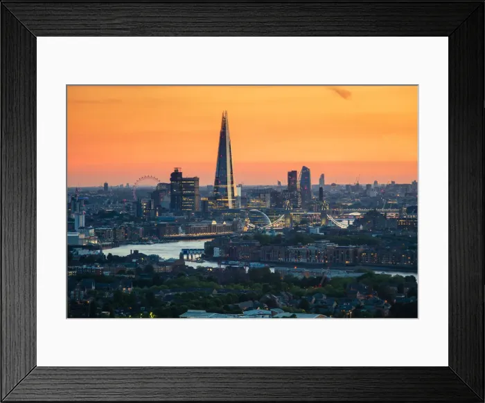 Framed Print : London skyline including The Shard, Tower Bridge, River Thames and London Eye, London, England, United Kingdom, Europe Framed Print : London skyline including The Shard, Tower Bridge, River Thames and London Eye, London, England, United Kingdom, Europe