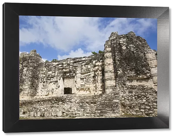 Monster Mouth Door, Structure II, Mayan Ruins, Hormiguero Archaeological Zone, Rio Bec Style, Campeche State, Mexico, North America