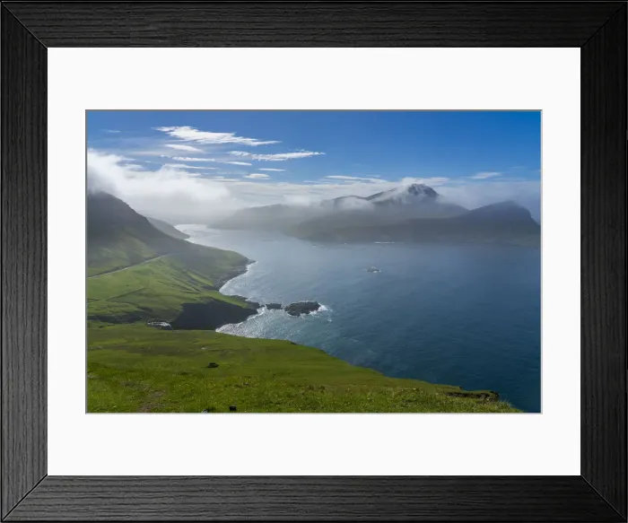 Framed Print : Sorvagsfjordur, Vagar Island, Faroe Islands, Denmark, Europe Framed Print : Sorvagsfjordur, Vagar Island, Faroe Islands, Denmark, Europe