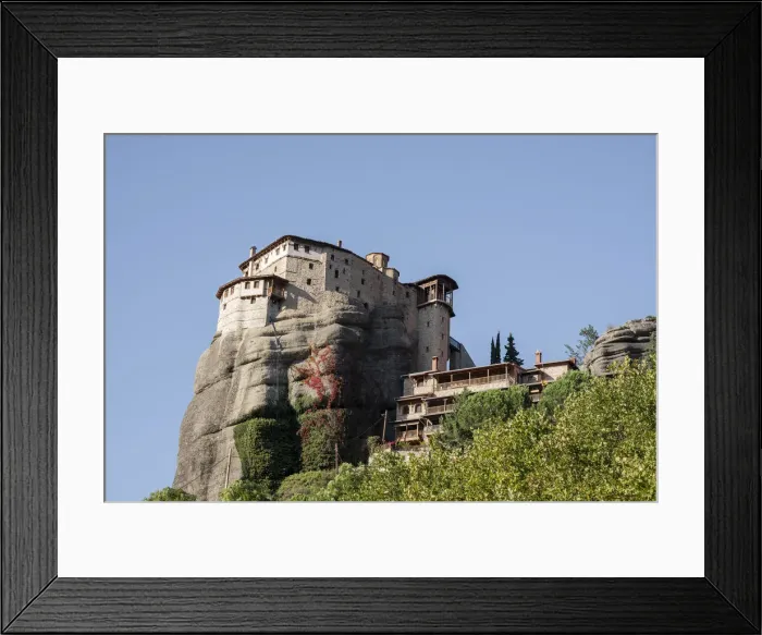 Framed Print : Roussanou Monastery on a steep rock in Meteora, UNESCO World Heritage Site, Thessaly, Greece, Europe Framed Print : Roussanou Monastery on a steep rock in Meteora, UNESCO World Heritage Site, Thessaly, Greece, Europe