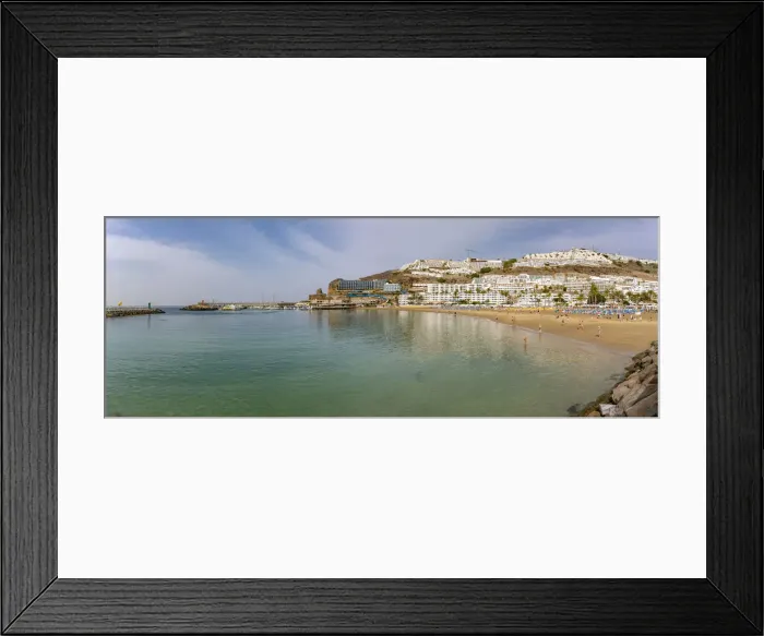 Framed Print : View of Puerto Rico beach, Playa de Puerto Rico, Gran Canaria, Canary Islands, Spain, Atlantic, Europe Framed Print : View of Puerto Rico beach, Playa de Puerto Rico, Gran Canaria, Canary Islands, Spain, Atlantic, Europe