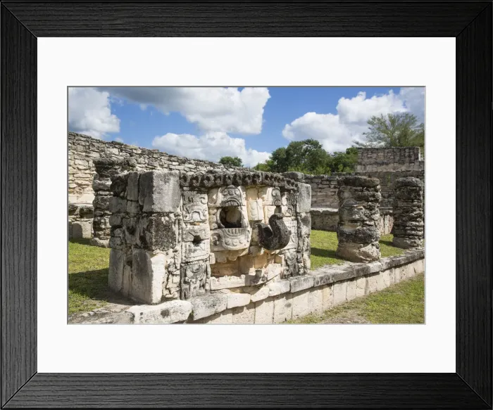 Framed Print : Stone Chac Mask, Mayan Ruins, Mayapan Archaeological Zone, Yucatan State, Mexico, North America Framed Print : Stone Chac Mask, Mayan Ruins, Mayapan Archaeological Zone, Yucatan State, Mexico, North America
