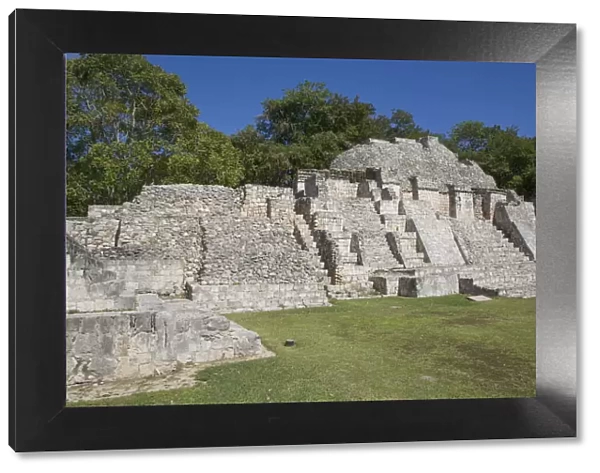 Temple of the North, Edzna Archaeological Zone, Campeche State, Mexico, North America
