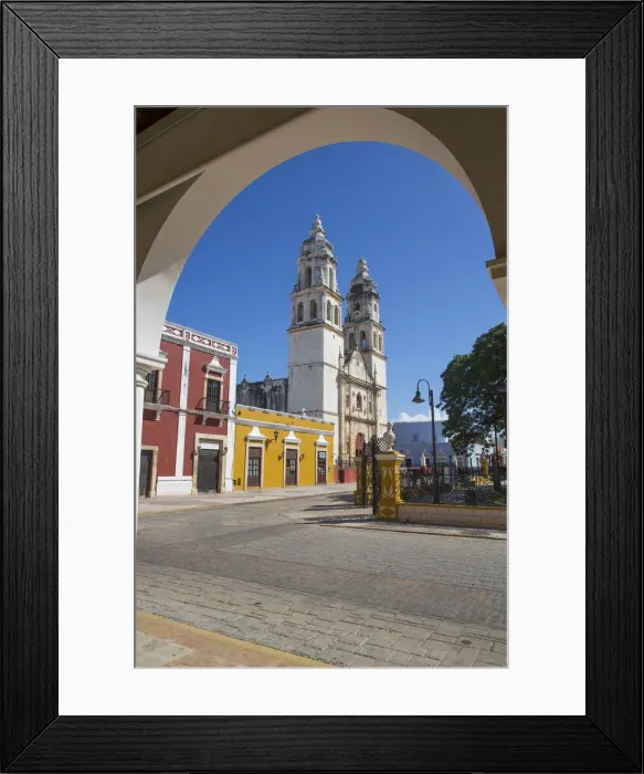 Framed Print : Our Lady of the Immaculate Conception Cathedral, Old Town, UNESCO World Heritage Site, San Francisco de Campeche, State of Campeche, Mexico, North America Framed Print : Our Lady of the Immaculate Conception Cathedral, Old Town, UNESCO World Heritage Site, San Francisco de Campeche, State of Campeche, Mexico, North America