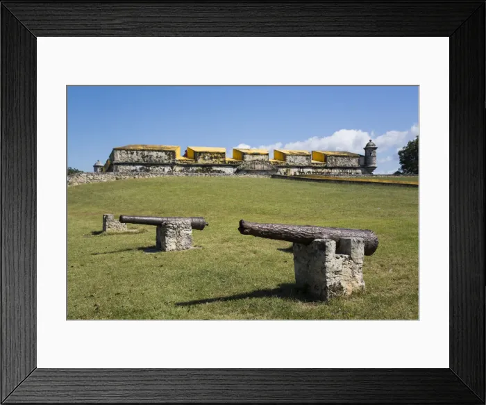 Framed Print : Cannons, Fort San Jose el Alto, 1792, San Francisco de Campeche, State of Campeche, Mexico, North America Framed Print : Cannons, Fort San Jose el Alto, 1792, San Francisco de Campeche, State of Campeche, Mexico, North America