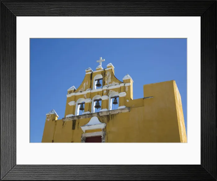 Framed Print : Bell Tower, Iglesia de el Dulce Nombre de Jesus, Old Town, UNESCO World Heritage Site, San Francisco de Campeche, State of Campeche, Mexico, North America Framed Print : Bell Tower, Iglesia de el Dulce Nombre de Jesus, Old Town, UNESCO World Heritage Site, San Francisco de Campeche, State of Campeche, Mexico, North America