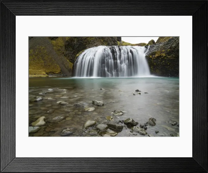 Framed Print : Stjornarfoss waterfall on the Stjorn River, Iceland, Polar Regions Framed Print : Stjornarfoss waterfall on the Stjorn River, Iceland, Polar Regions