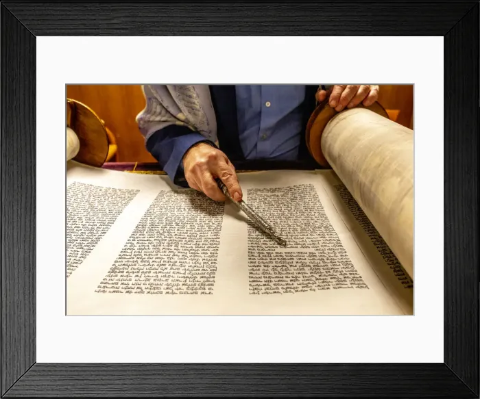 Framed Print : Rabbi reading Sefer Torah, Paris, France, Europe Framed Print : Rabbi reading Sefer Torah, Paris, France, Europe