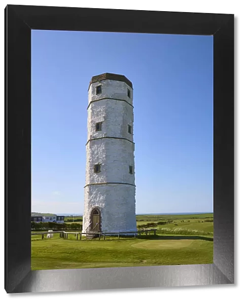 Old Flamborough Lighthouse (The Chalk Tower), Flamborough Head, Yorkshire, England, United Kingdom, Europe