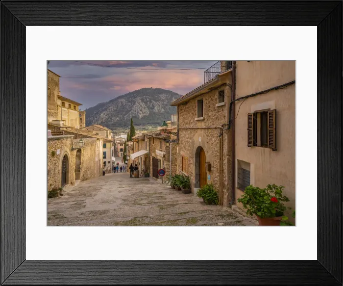 Framed Print : View of shop on the Calvary Steps in the old town of Pollenca, Pollenca, Majorca, Balearic Islands, Spain, Mediterranean, Europe Framed Print : View of shop on the Calvary Steps in the old town of Pollenca, Pollenca, Majorca, Balearic Islands, Spain, Mediterranean, Europe