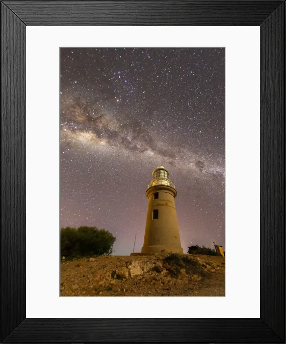 Framed Print : The Milky Way at night at the Vlamingh Head Lighthouse, Exmouth, Western Australia, Australia, Pacific Framed Print : The Milky Way at night at the Vlamingh Head Lighthouse, Exmouth, Western Australia, Australia, Pacific