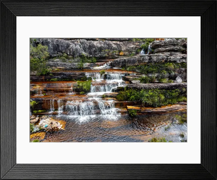Framed Print : Aerial of the Sentinela waterfall near Diamantina, Minas Gerais, Brazil, South America Framed Print : Aerial of the Sentinela waterfall near Diamantina, Minas Gerais, Brazil, South America