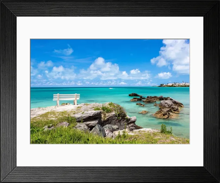 Framed Print : Daniels Head Bay, Bermuda, Atlantic, Central America
