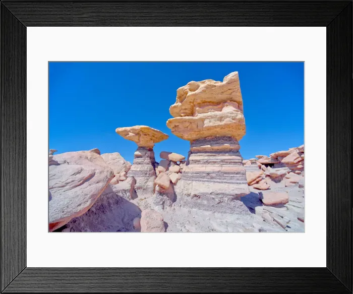 Framed Print : Towering pillars of rock in Devils Playground at Petrified Forest National Park, Arizona, United States of America, North America Framed Print : Towering pillars of rock in Devils Playground at Petrified Forest National Park, Arizona, United States of America, North America