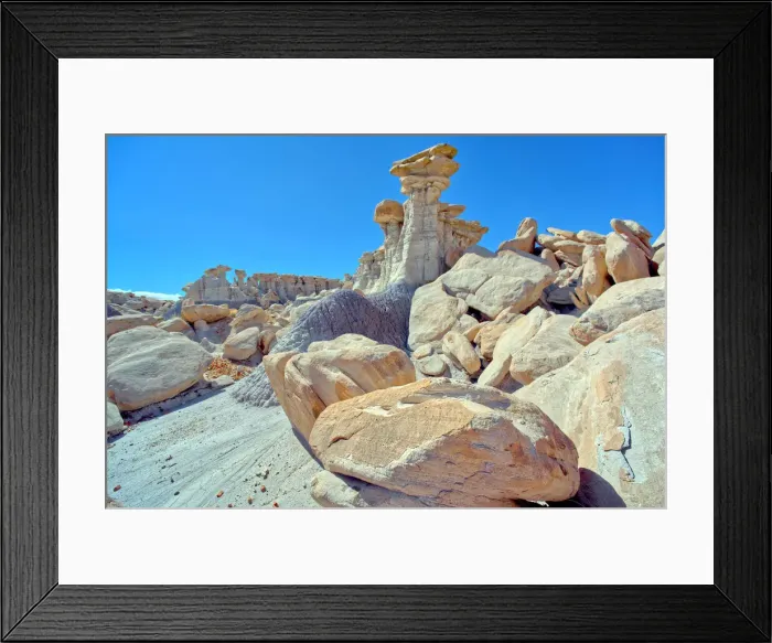 Framed Print : An ominous looking hoodoo in Devils Playground at Petrified Forest National Park, Arizona, United States of America, North America Framed Print : An ominous looking hoodoo in Devils Playground at Petrified Forest National Park, Arizona, United States of America, North America