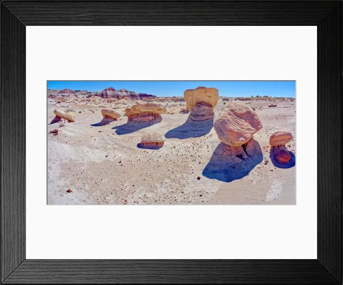Framed Print : Boulders in Devils Playground called Gnomes of Desolation, Petrified Forest National Park, Arizona, United States of America, North America Framed Print : Boulders in Devils Playground called Gnomes of Desolation, Petrified Forest National Park, Arizona, United States of America, North America