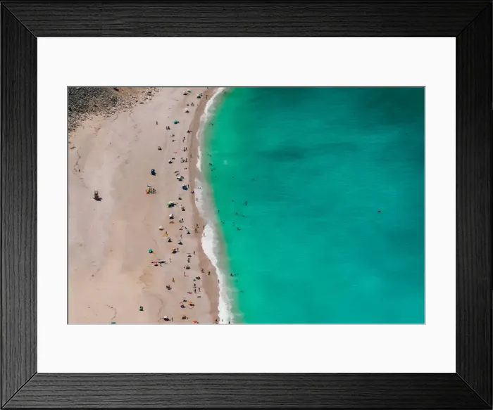 Framed Print : Myrtos beach panorama with crystal clear waters and unidentifiable bathers, Kefalonia island, Greek Islands, Greece, Europe Framed Print : Myrtos beach panorama with crystal clear waters and unidentifiable bathers, Kefalonia island, Greek Islands, Greece, Europe