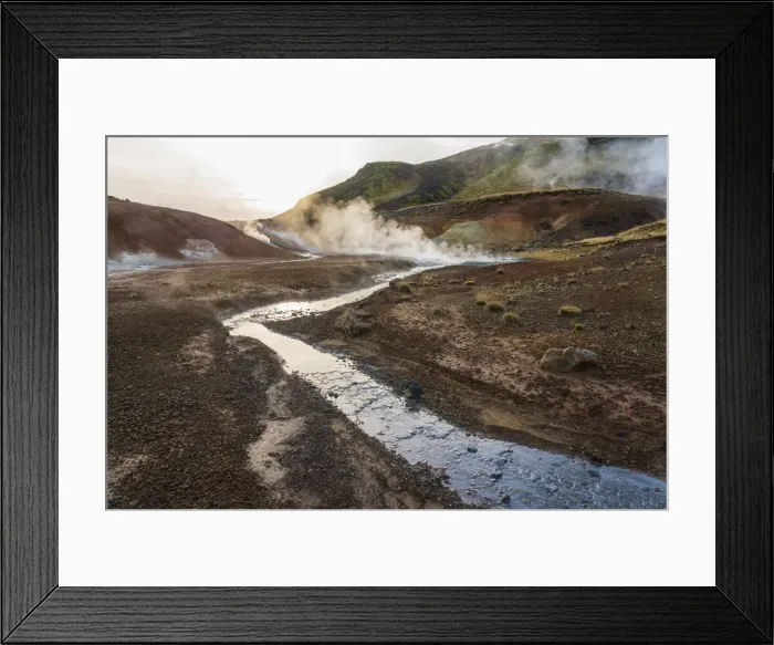 Framed Print : Seltun geothermal area, Krysuvik, Reykjanes peninsula, Iceland, Polar Regions Framed Print : Seltun geothermal area, Krysuvik, Reykjanes peninsula, Iceland, Polar Regions