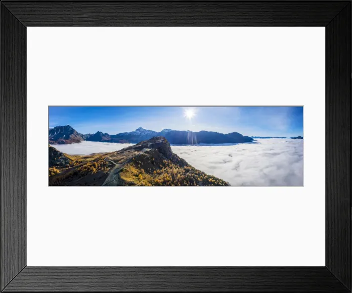 Framed Print : Valmalenco ski slopes with autumn colors and clouds covered Valmalenco valley, Valtellina, Lombardy, Italy, Europe Framed Print : Valmalenco ski slopes with autumn colors and clouds covered Valmalenco valley, Valtellina, Lombardy, Italy, Europe
