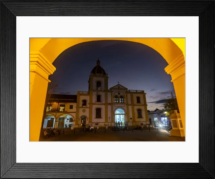Framed Print : Nightshot of the Historical center of Mompox, UNESCO World Heritage Site, Colombia, South America Framed Print : Nightshot of the Historical center of Mompox, UNESCO World Heritage Site, Colombia, South America